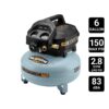 MCGRAW 6 Gallon, 150 PSI Oil-Free Pancake Jobsite Air Compressor