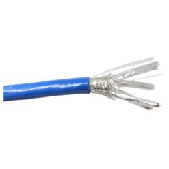 Micro Connectors TR4-580SRBL-250 Shielded 23AWG 250-Feet 23 CAT 7 4 Riser Blue Data Cable Bag