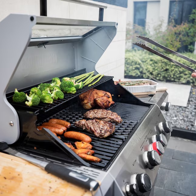 Monument M405BZ Mesa Stainless Steel 5-Burner Infrared Liquid Propane Gas Grill with 1 Side Burner11_11zon
