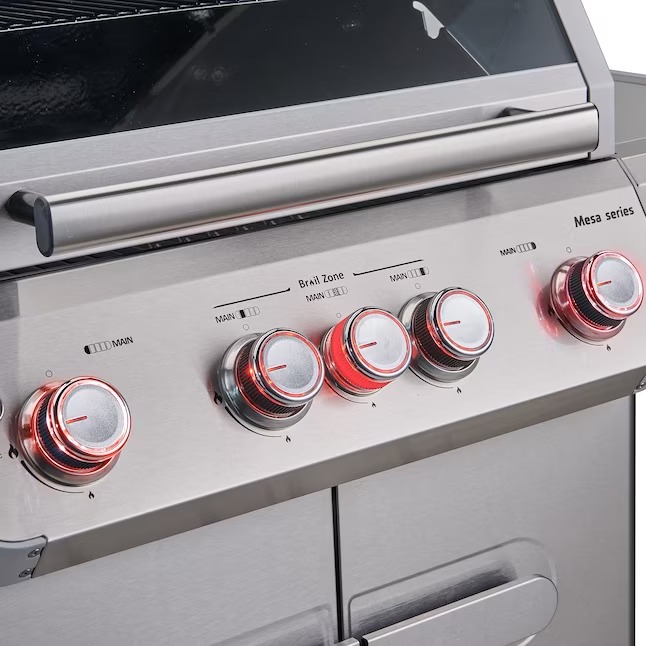 Monument M405BZ Mesa Stainless Steel 5-Burner Infrared Liquid Propane Gas Grill with 1 Side Burner12_11zon