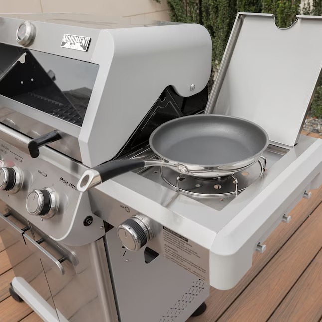 Monument M405BZ Mesa Stainless Steel 5-Burner Infrared Liquid Propane Gas Grill with 1 Side Burner145_11zon