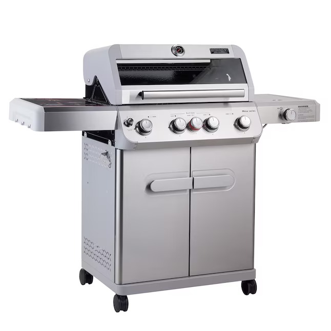 Monument M405BZ Mesa Stainless Steel 5-Burner Infrared Liquid Propane Gas Grill with 1 Side Burner1_11zon