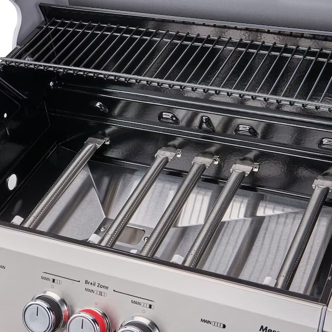 Monument M405BZ Mesa Stainless Steel 5-Burner Infrared Liquid Propane Gas Grill with 1 Side Burner8_11zon