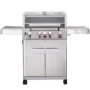 Monument M405BZ Mesa Stainless Steel 5-Burner Infrared Liquid Propane Gas Grill with 1 Side Burner