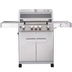 Monument M405BZ Mesa Stainless Steel 5-Burner Infrared Liquid Propane Gas Grill with 1 Side Burner