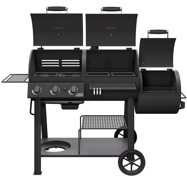 Oklahoma Joe's 24203004 Canyon Black Liquid propane and charcoal Combo Grill1_11zon