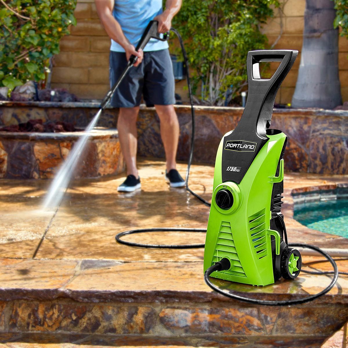 PORTLAND 1750 PSI 1.3 GPM Corded Electric Pressure Washer8