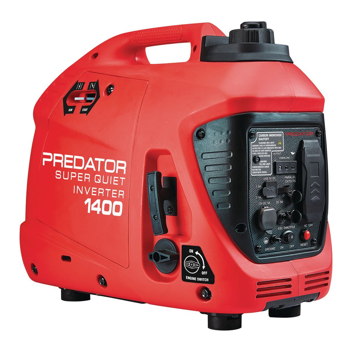 PREDATOR 1400 Watt SUPER QUIET Inverter Generator with CO SECURE Technology, EPA1