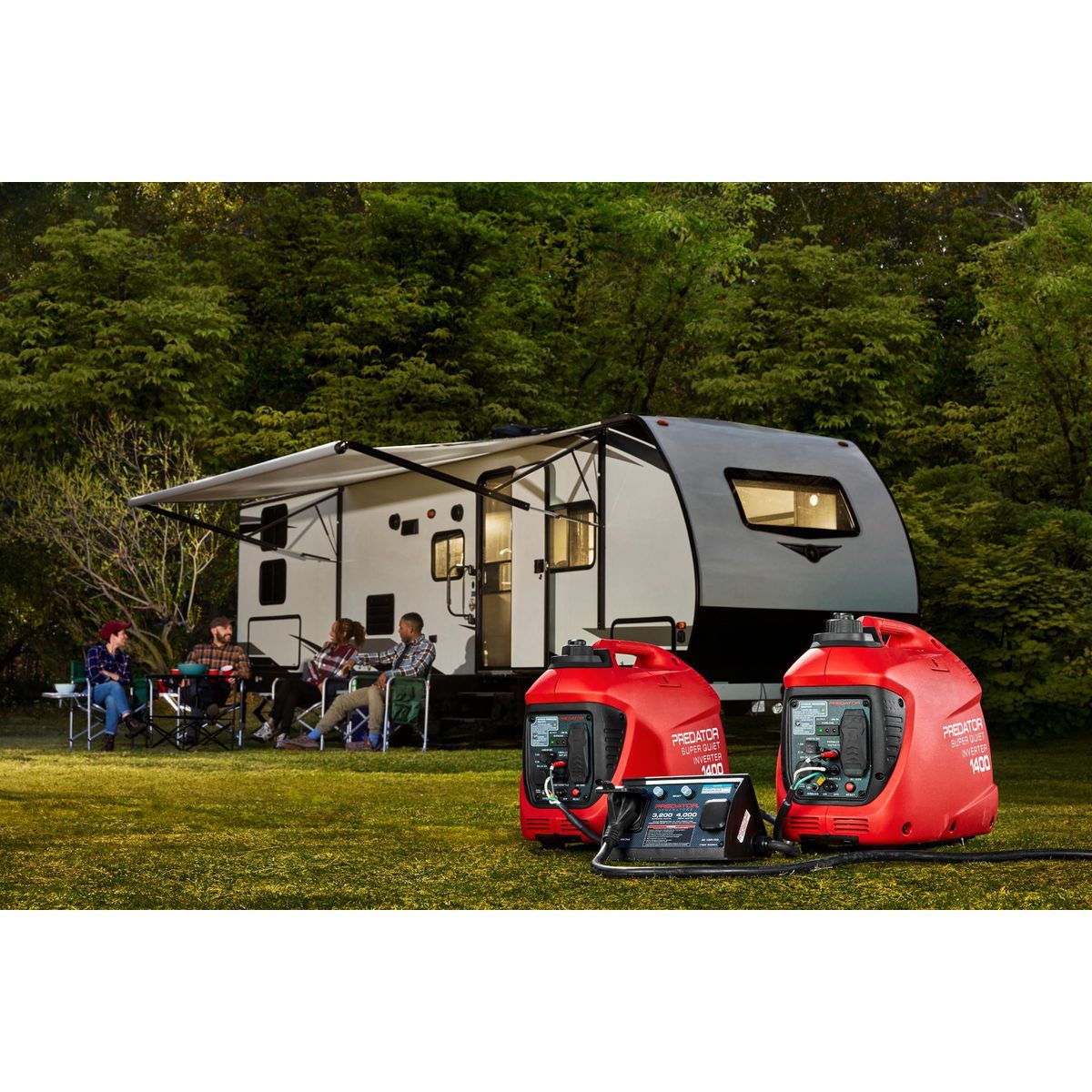 PREDATOR 1400 Watt SUPER QUIET Inverter Generator with CO SECURE Technology, EPA12