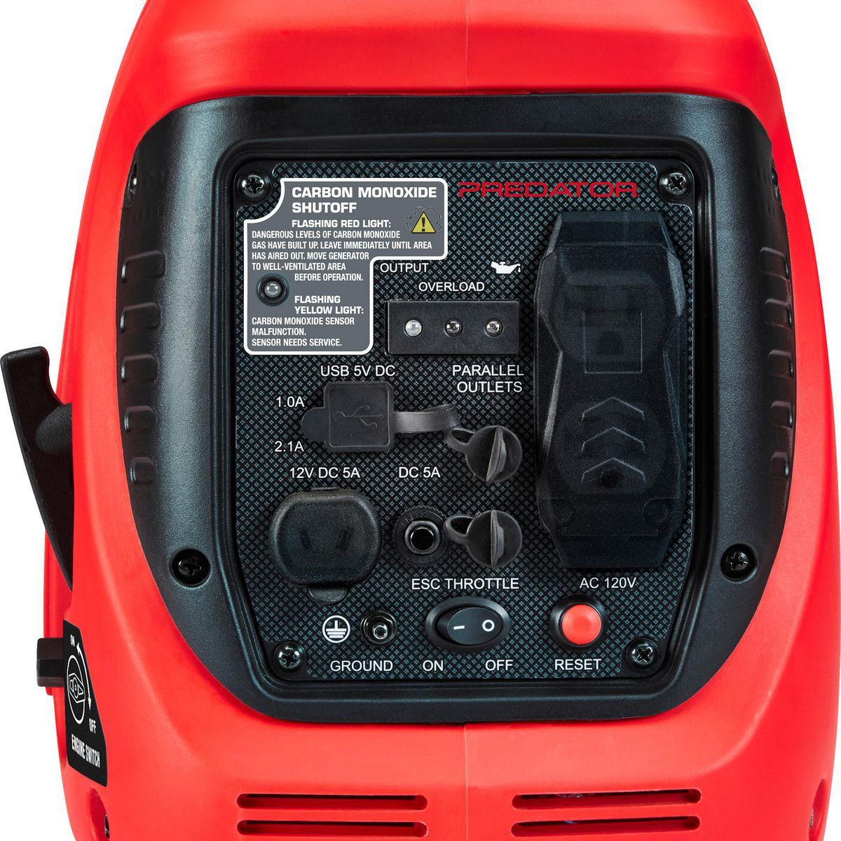 PREDATOR 1400 Watt SUPER QUIET Inverter Generator with CO SECURE Technology, EPA45
