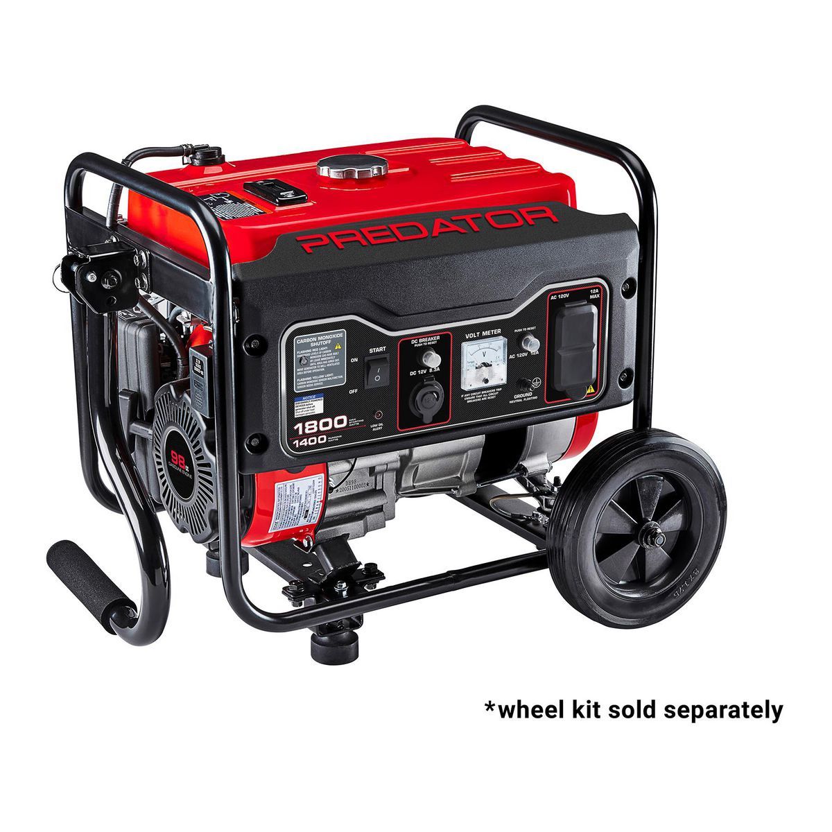 PREDATOR 1800 Watt Gas-Powered Portable Generator with CO SECURE Technology, EPA PREDATOR 1800 Watt Gas-Powered Portable Generator with CO SECURE Technology, EPA