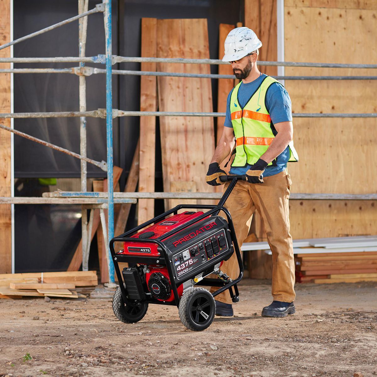 PREDATOR 4375 Watt Gas-Powered Portable Generator with CO SECURE Technology, EPA0
