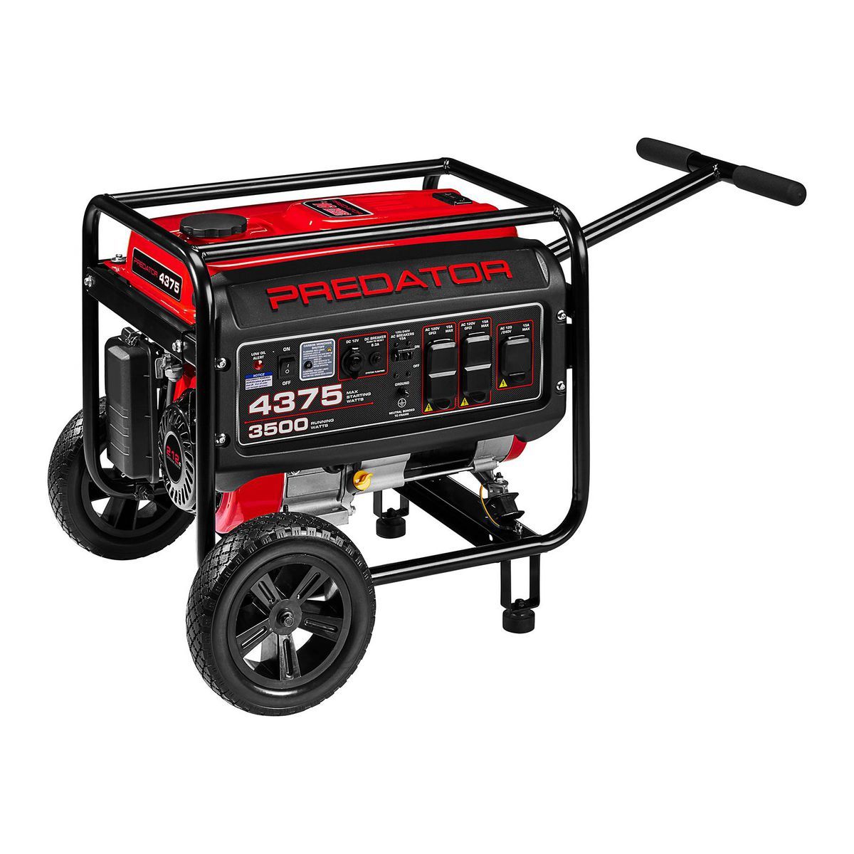 PREDATOR 4375 Watt Gas-Powered Portable Generator with CO SECURE Technology, EPA1