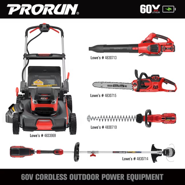PRORUN PCS160H 60-volt Max 16-in Battery 5 Ah Chainsaw (Battery and Charger Included)0_11zon
