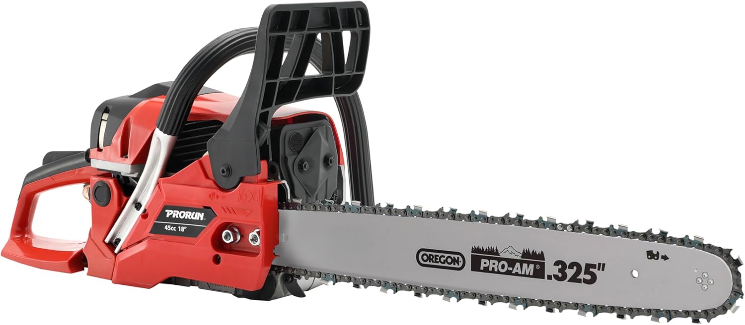 PRORUN PCS218 45.0cc 18-in. Gas-Powered 2-Cycle Chainsaw PRORUN PCS218 45.0cc 18-in. Gas-Powered 2-Cycle Chainsaw