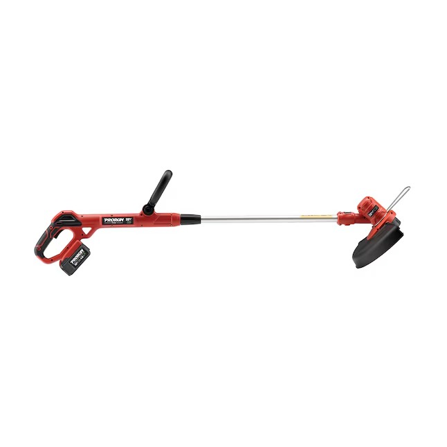 PRORUN PST120 20-volt 12-in Straight Shaft Battery String Trimmer 4 Ah (Battery and Charger Included)-_11zon