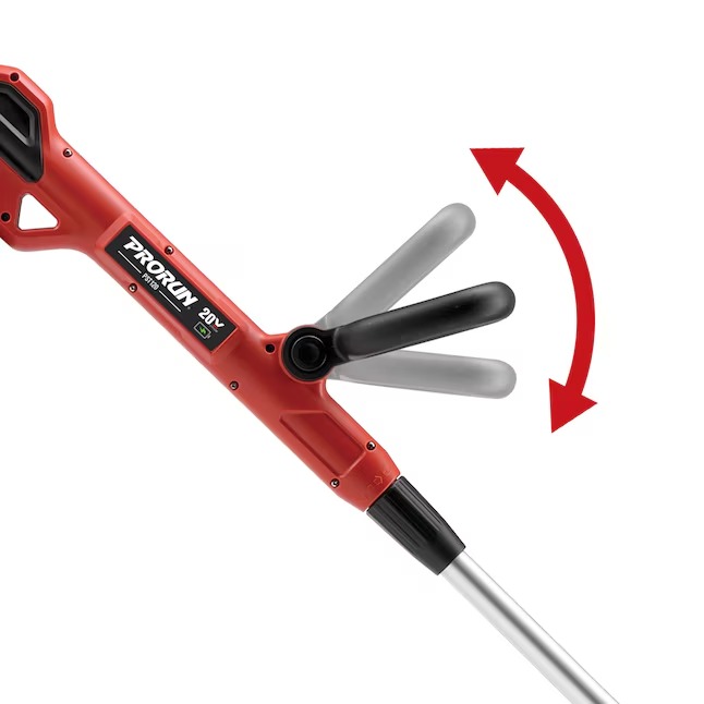 PRORUN PST120 20-volt 12-in Straight Shaft Battery String Trimmer 4 Ah (Battery and Charger Included)4_11zon