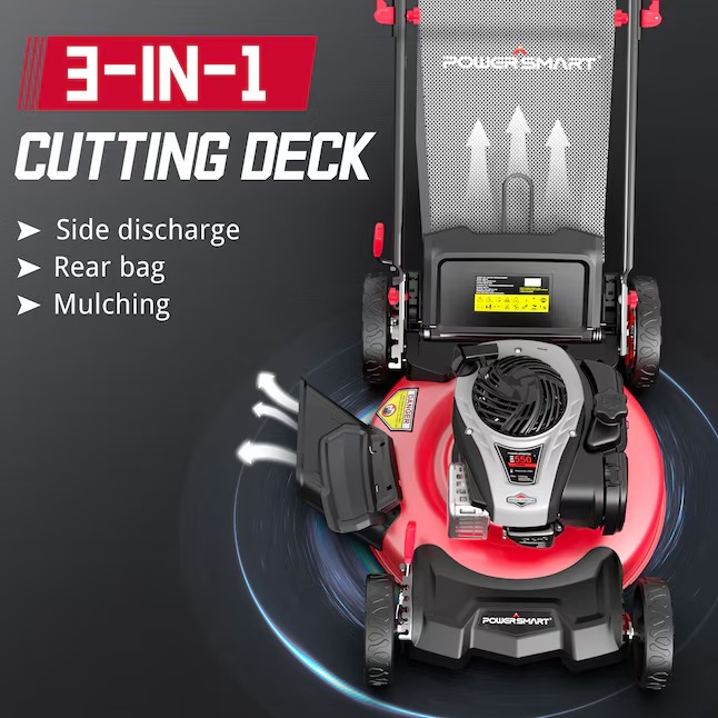 PowerSmart B8621P 21-in Gas Push Lawn Mower with 140-cc Briggs and Stratton Engine2_11zon