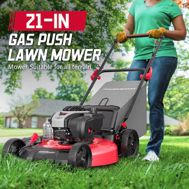 PowerSmart B8621P 21-in Gas Push Lawn Mower with 140-cc Briggs and Stratton Engine7_11zon