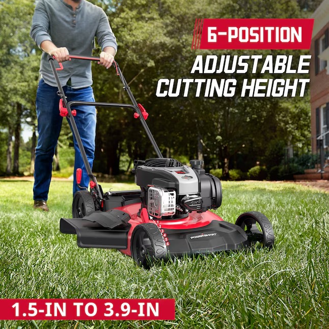 PowerSmart B8621P 21-in Gas Push Lawn Mower with 140-cc Briggs and Stratton Engine9_11zon
