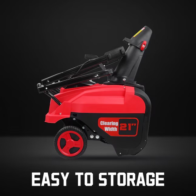 PowerSmart HB2801 80-volt 21-Inches Single-stage Push Battery Snow blower 6 Ah-_11zon