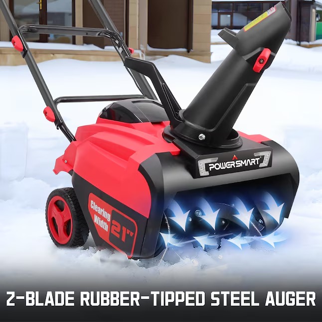 PowerSmart HB2801 80-volt 21-Inches Single-stage Push Battery Snow blower 6 Ah8_11zon