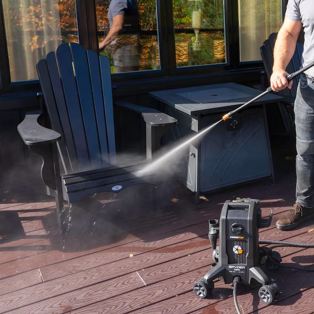 Powerplay SPYM1900V 1900-PSI 1.2-GPM Cold Water Electric Pressure washer with 4 Spray Tips16_11zon