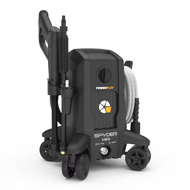 Powerplay SPYM1900V 1900-PSI 1.2-GPM Cold Water Electric Pressure washer with 4 Spray Tips_11zon Powerplay SPYM1900V 1900-PSI 1.2-GPM Cold Water Electric Pressure washer with 4 Spray Tips