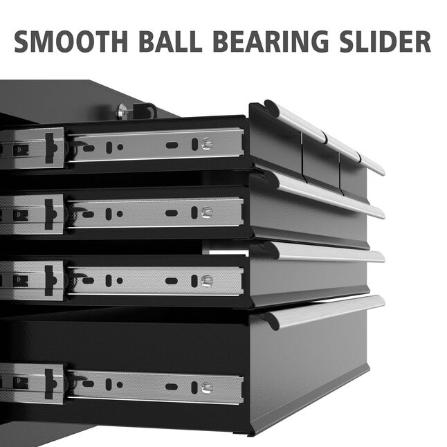 RaDEWAY TH111201-BK 24.4-Inches W x 42.9-Inches H 8 -Drawer Steel Rolling Tool Cabinet ( Black )0_11zon