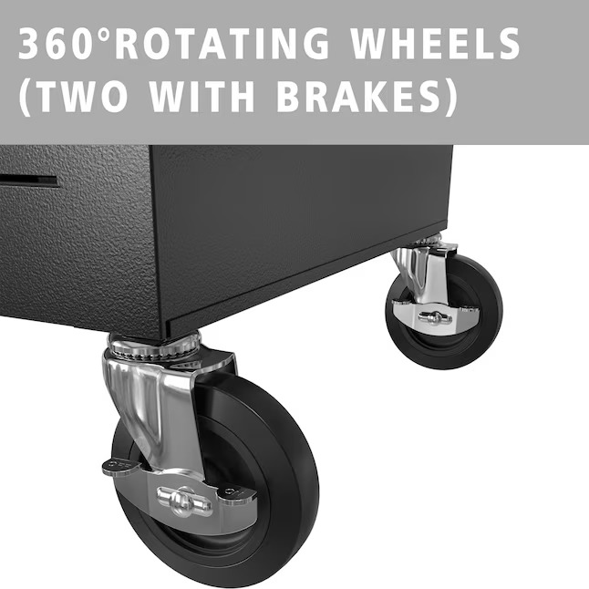 RaDEWAY TH111201-BK 24.4-Inches W x 42.9-Inches H 8 -Drawer Steel Rolling Tool Cabinet ( Black )-_11zon