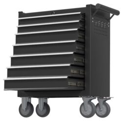 RaDEWAY TH111209-BK 24.41-Inches W x 31.1-Inches H 7 -Drawer Steel Rolling Tool Cabinet ( Black )
