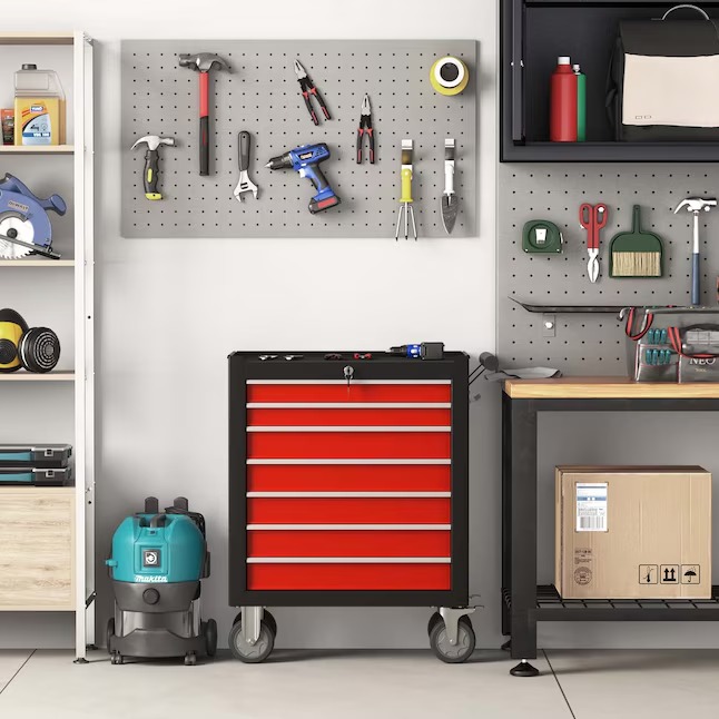 RaDEWAY TH111209-BKRD 24.41-Inches W x 31.1-Inches H 7 -Drawer Steel Rolling Tool Cabinet ( Multiple colors finishes )11_11zon