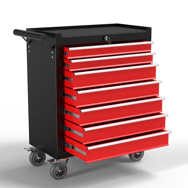 RaDEWAY TH111209-BKRD 24.41-Inches W x 31.1-Inches H 7 -Drawer Steel Rolling Tool Cabinet ( Multiple colors finishes )1_11zon