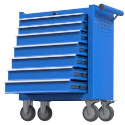RaDEWAY TH111209-BU 24.41-Inches W x 31.1-Inches H 7 -Drawer Steel Rolling Tool Cabinet ( Blue )