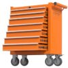 RaDEWAY TH111209-ORG 24.41-Inches W x 31.1-Inches H 7 -Drawer Steel Rolling Tool Cabinet ( Orange )
