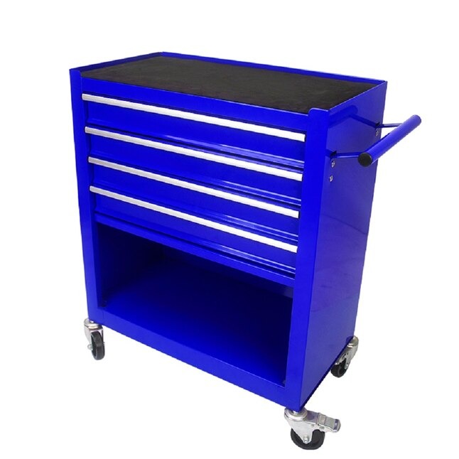 RaDEWAY W110280933 24.4-Inches W x 29.9-Inches H 4 -Drawer Steel Rolling Tool Cabinet ( Blue )5_11zon