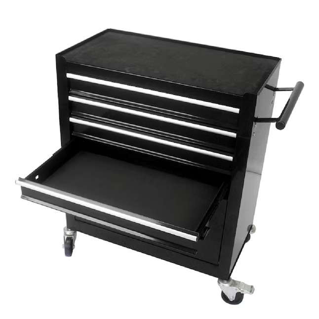 RaDEWAY W110280935 24.4-Inches W x 29.9-Inches H 4 -Drawer Steel Rolling Tool Cabinet ( Black )8_11zon