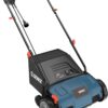 SENIX 12 Amp 12.6-Inch Corded Electric Dethatcher and Scarifier with Collection Bag, Lawn Care Equipment for Removing Thatch and Improving Yard Growth (SCE12-L1)