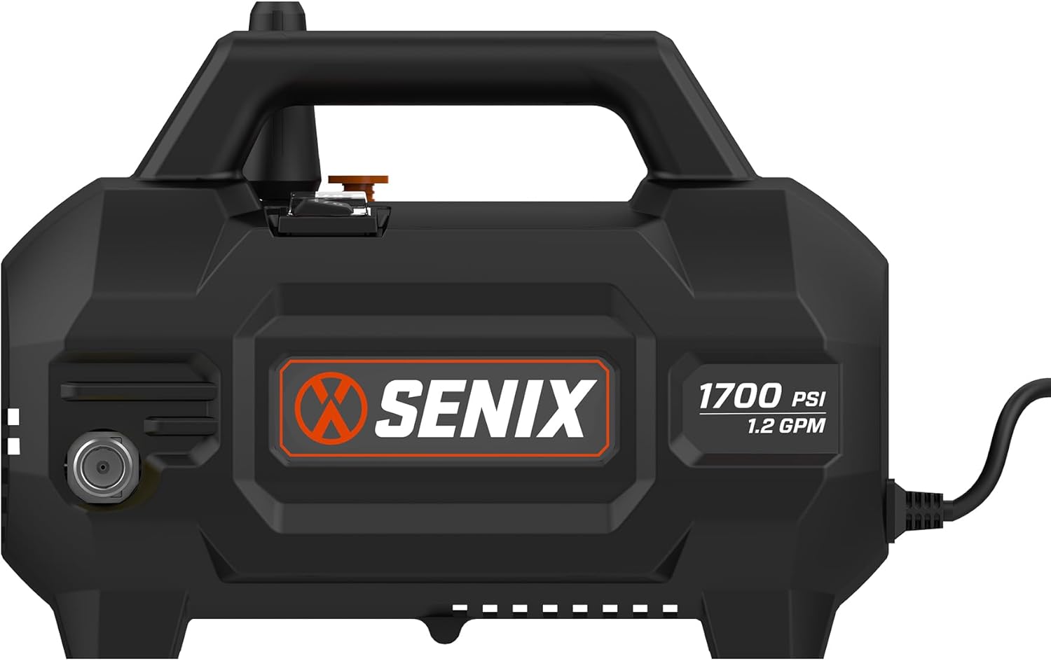 SENIX 13 Amp 1700 PSI 1.2 GPM Electric Pressure Washer with Foam Cannon, Spray Gun, 20-ft Hose, Turbo Nozzle, and Quick-Connect Spray Nozzles (HPWE13-L)2