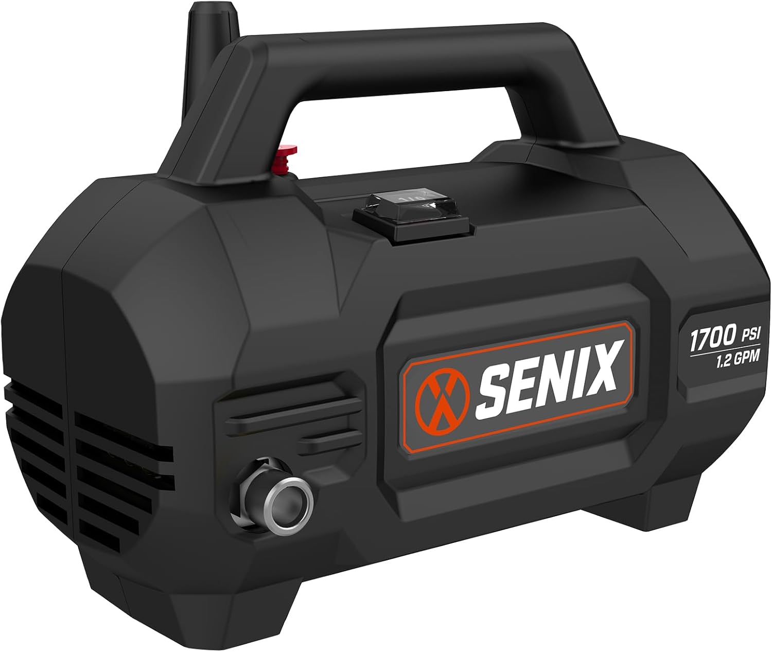 SENIX 13 Amp 1700 PSI 1.2 GPM Electric Pressure Washer with Foam Cannon, Spray Gun, 20-ft Hose, Turbo Nozzle, and Quick-Connect Spray Nozzles (HPWE13-L)5