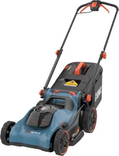 SENIX 2X2 40V Max* 17-Inch Cordless Push Lawn Mower with Brushless Motor, 2-in-1 Mulching & Bagging, 6-Position Height Adjustment, Includes 13-Gallon Bagger, Batteries, and Charger (LPPX2-M5)