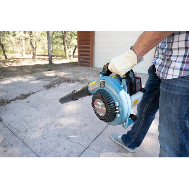 SENIX BL4QL-L 4QL 26.5-cc 4-cycle 410-CFM 125-MPH Gas Handheld Leaf Blower7_11zon