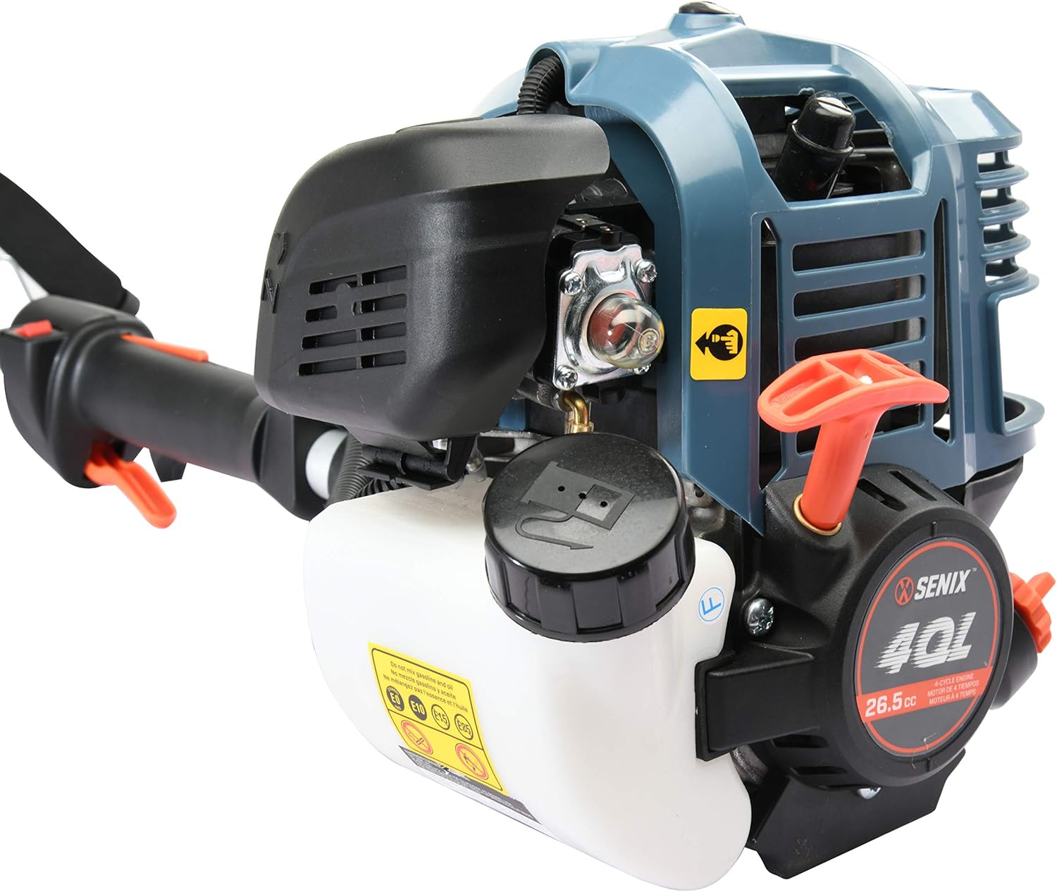 SENIX CSP4QL-L 4QL 26.5 cc 4-Cycle Gas Powered Pole Saw with 8-Inch Oregon Bar and Chain, Chain Saw Tree Trimmer with Adjustable Extension Pole, Harness Included8