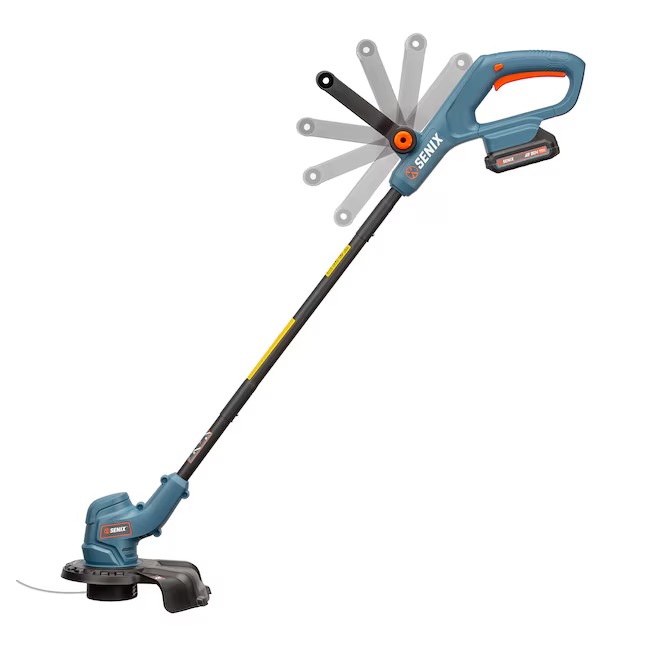 SENIX GTX2-L 20-volt Max 10-in Straight Shaft Battery String Trimmer 2 Ah (Battery and Charger Included)5_11zon