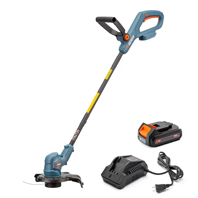 SENIX GTX2-L 20-volt Max 10-in Straight Shaft Battery String Trimmer 2 Ah (Battery and Charger Included)_11zon SENIX GTX2-L 20-volt Max 10-in Straight Shaft Battery String Trimmer 2 Ah (Battery and Charger Included)