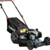 SENIX LSPG-M7 21-Inch Gas Push Lawn Mower with 140 cc 4-Cycle Briggs & Stratton Engine, Bagging, Mulching, and Side Discharge, 6-Position Dual Lever Height Adjustment