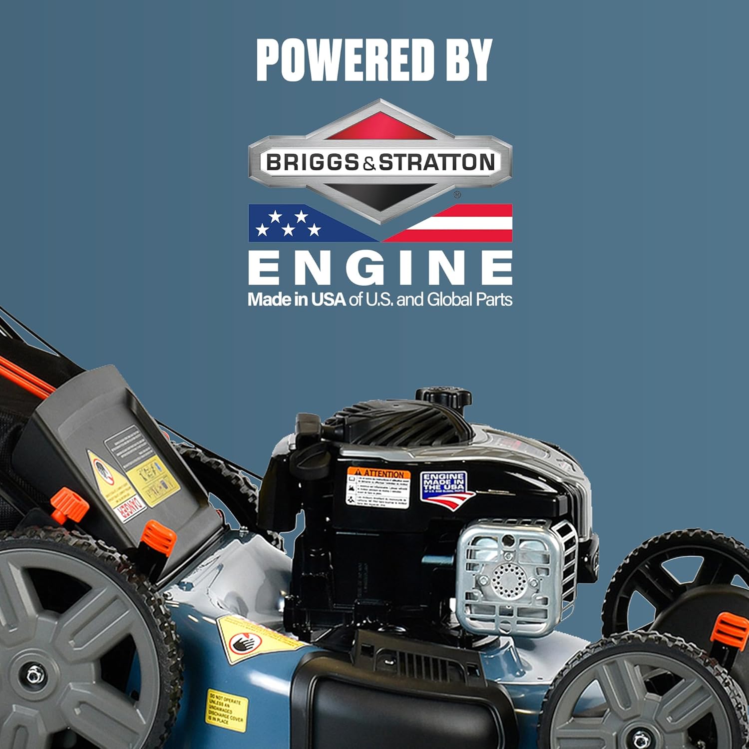SENIX LSPG-M7 21-Inch Gas Push Lawn Mower with 140 cc 4-Cycle Briggs & Stratton Engine, Bagging, Mulching, and Side Discharge, 6-Position Dual Lever Height Adjustment2