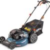 SENIX LSSG-H2 22-Inch Self Propelled Gas Lawn Mower with 163 cc 4-Cycle Engine, 3-in-1 Rear Wheel Drive Variable Speed Lawnmower, 6-Position Height Adjustment with 11-Inch Rear Wheels0