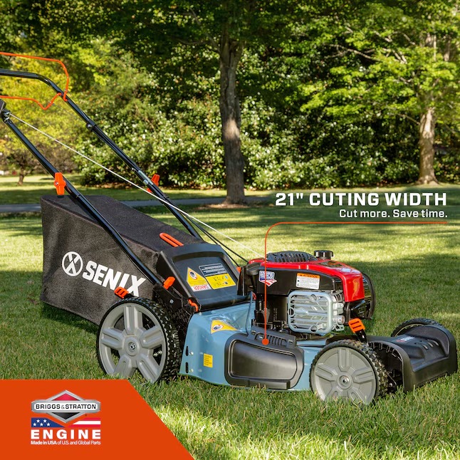 SENIX LSSG-M1 21-in Gas Self-propelled Lawn Mower with 150-cc Briggs and Stratton Engine11_11zon