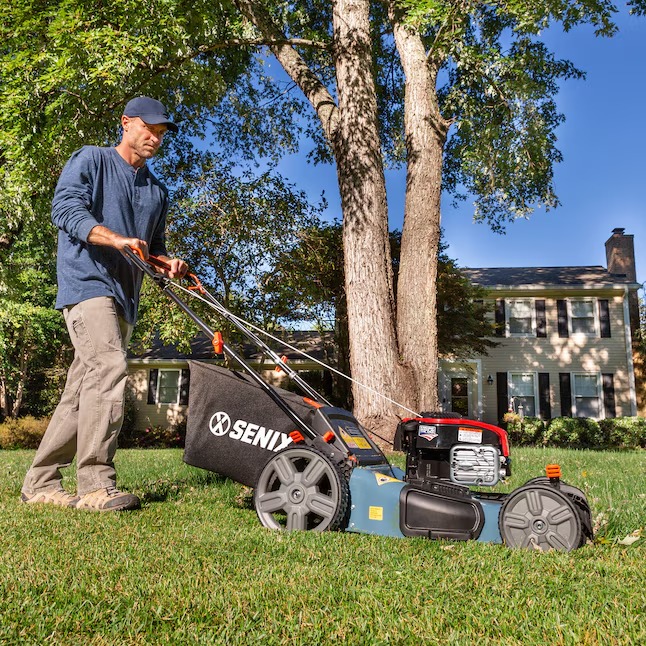 SENIX LSSG-M1 21-in Gas Self-propelled Lawn Mower with 150-cc Briggs and Stratton Engine7_11zon